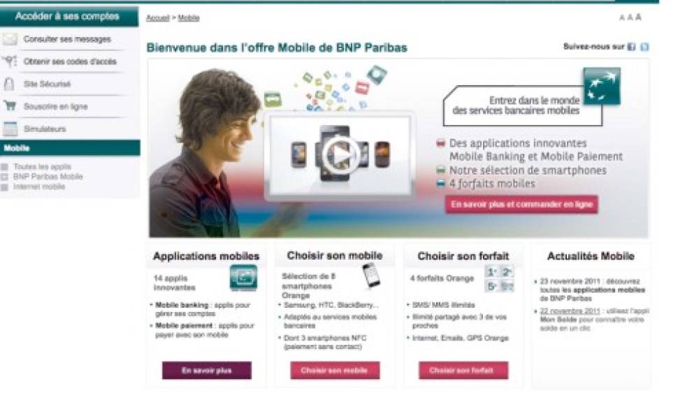 Banque mobile : BNP Paribas lance son offre complète