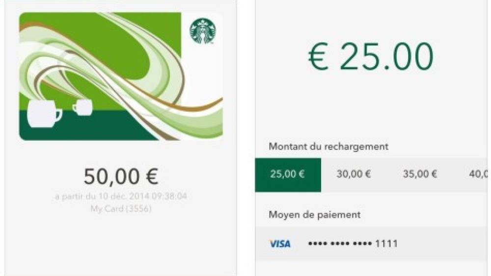 Paiement mobile : l’application Starbucks permet le paiement en France
