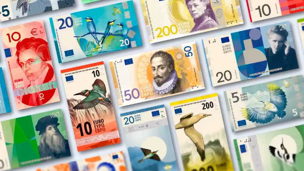Les futurs billets en euros se cherchent un nouveau visage