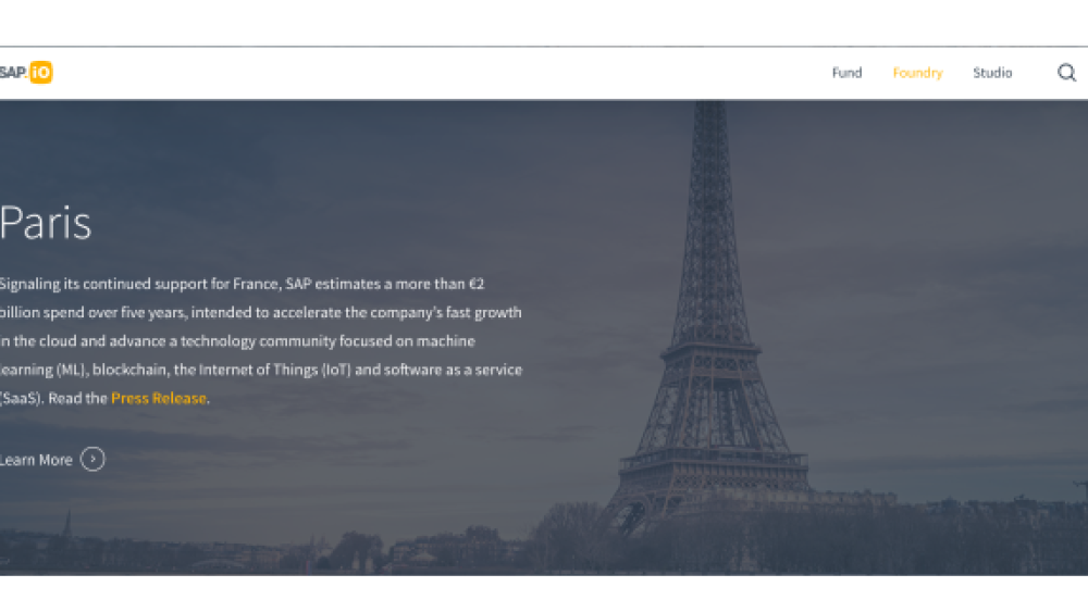 SAP lance son accélérateur de start-up à Paris