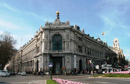 Le siège central de la Banque d’Espagne à Madrid.