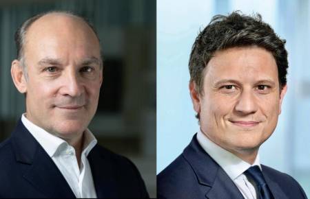 Alex Bauer, directeur général, IBM Consulting France (Photo : F. Marechal), et Marc Haddad, Senior Partner, responsable du secteur Banque et Assurance, IBM